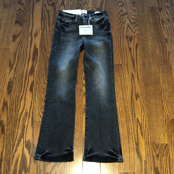 Frame denim mid rise le crop mini boot - Picture 3 of 10